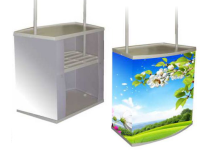 Print Booth Portable Eventdesk Meja Lipat Pameran Cetak Event Desk PVC PP Plastic Folding Promotion Table