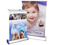 Harga Cetak Banner Printing Murah Indoor Standing Display Promotion Mini Rollup Desktop Banners A4 A3 Roll Baner