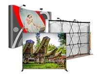 Backdrop Panggung Acara Seminar Photo Booth Pameran Cetak Background Event Exhibition Panel Displays