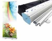 Cetak Roll Banner 60 x 160 Rollup Print 160x60 Rollupbanner Standup Scrolling Baner Stand Display Murah