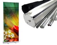 Cetak Rollup 85x200 Roll Banner 200 x 85 Print Pull up Banners Retractable 80X200 cm Rollupbanner Besar